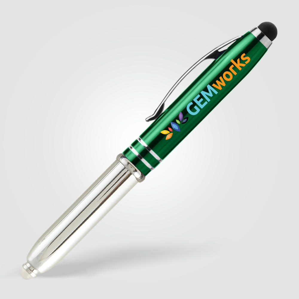Brando Shiny Kugelschreiber - m/Stylus Werbeartikel