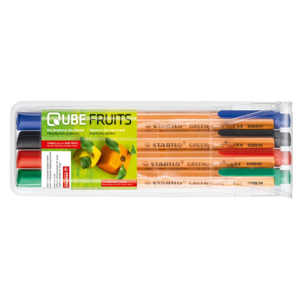 Product image STABILO GREENpoint 4er-Set Faserschreiber Werbeartikel