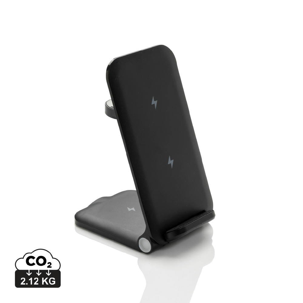 Product image Powerpal 3-in-1 15W-Ladegerät aus RCS recyceltem Kunststoff Werbeartikel
