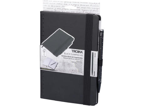 TROIKA Notizblock BLACK SLIMPAD A5 Werbeartikel
