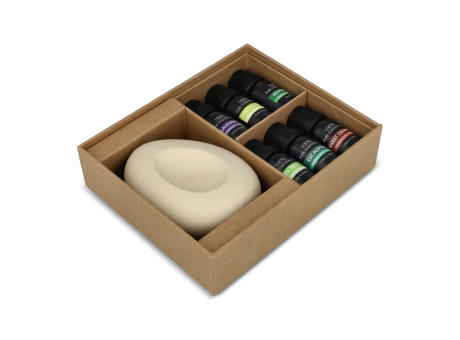 InsideOut Aroma Pebble Geschenkset mit 6 ätherischen Ölen Werbeartikel