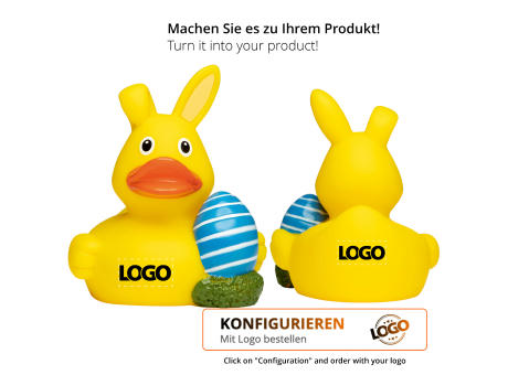 Quietsche-Ente Osterei Werbeartikel