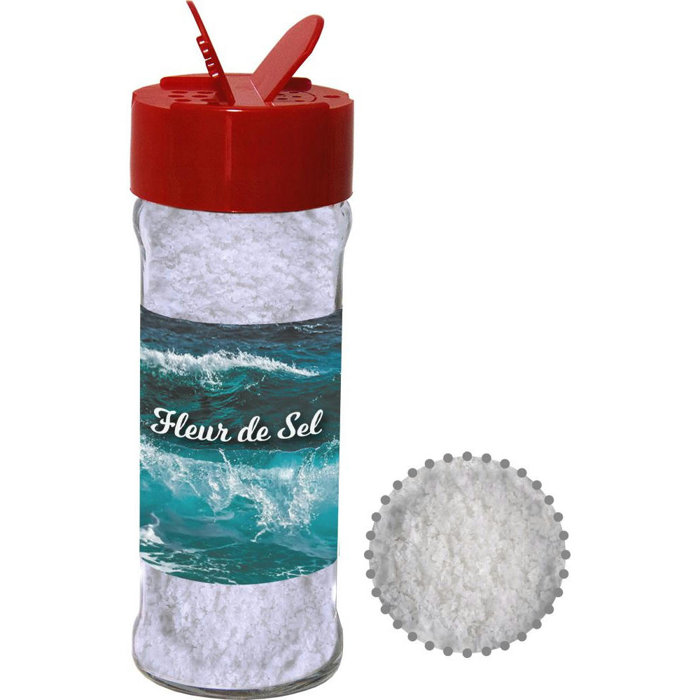 Product image Fleur de Sel, ca. 40g, Glas mit Streuaufsatz Werbeartikel