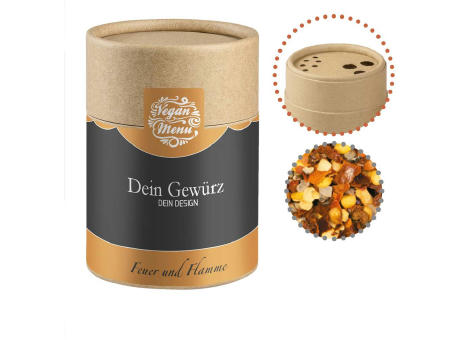 Product image Gewürzmischung Feuer und Flamme, ca. 75g, Kraftpapierstreuer Midi Werbeartikel