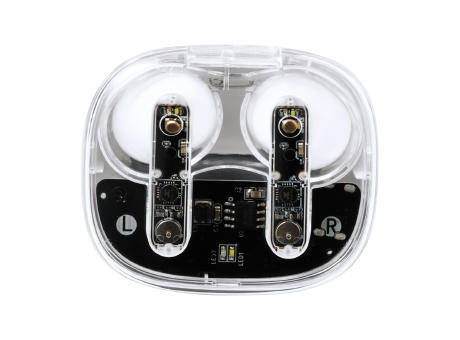 transparente kabellose Kopfhörer Signal Werbeartikel