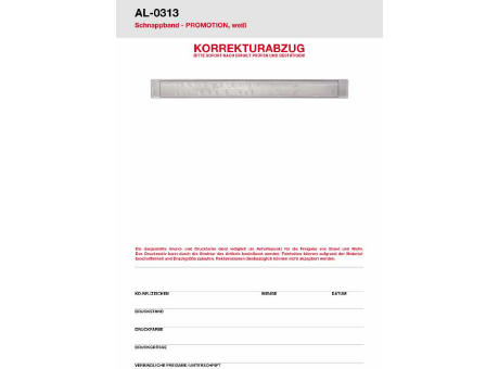 Schnappband PROMOTION 30 cm lang bedrucken