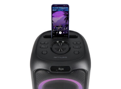 M-1803 | Muse Party-Lautsprecher mit Mikrofon 150W Werbeartikel