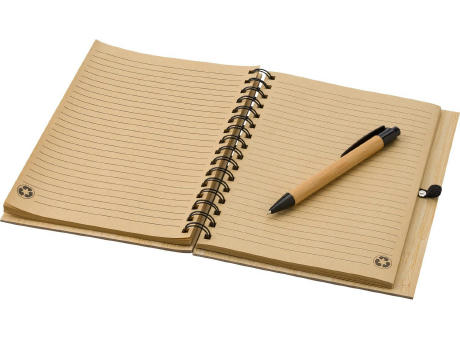 Notizbuch aus Bambus Carmen Werbeartikel