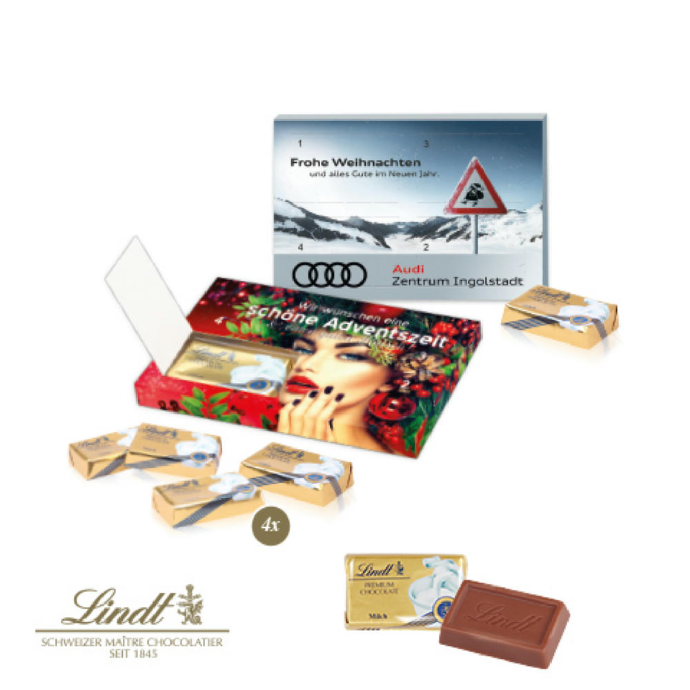 Super-Mini-Adventskalender Lindt "XXS" Werbeartikel