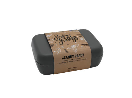 KOZIOL CANDY READY Lunchbox-Set + Besteck-Set + XMAS Banderole Werbeartikel