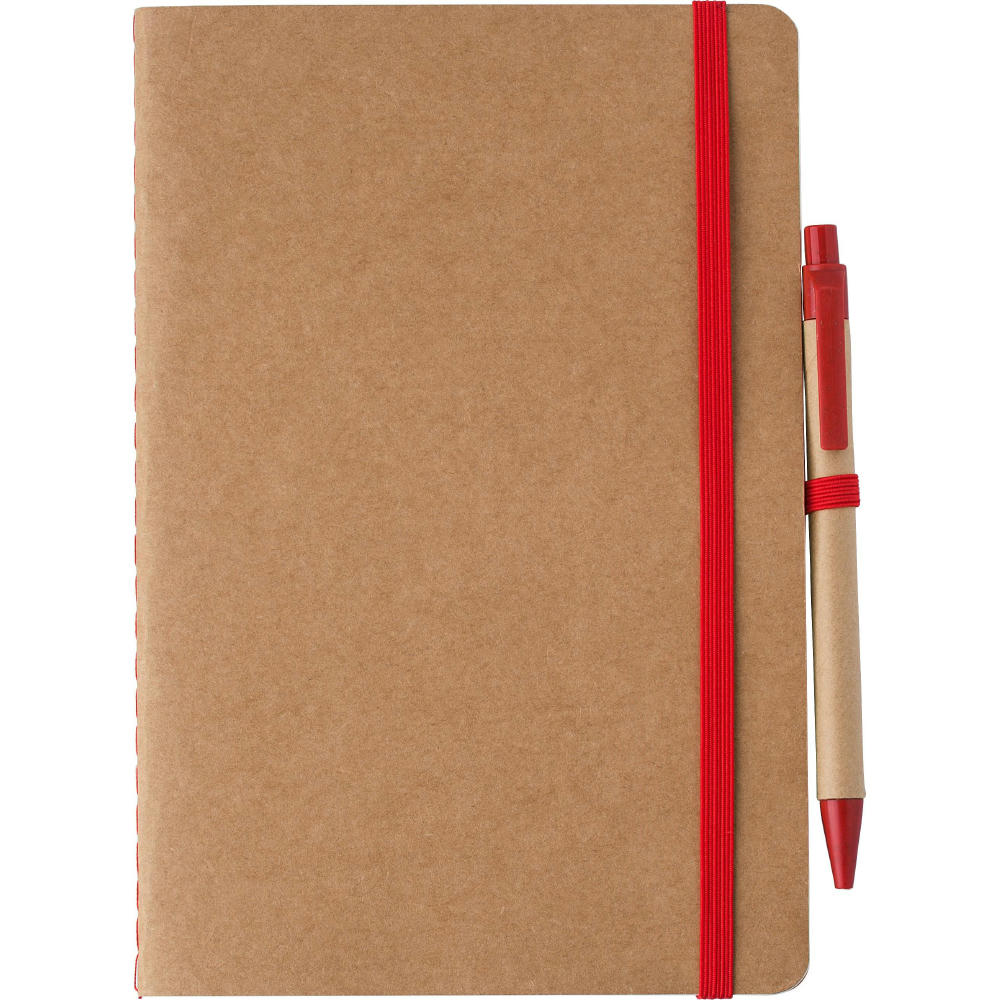 Notizbuch aus recyceltem Karton (A5) Theodore Werbeartikel