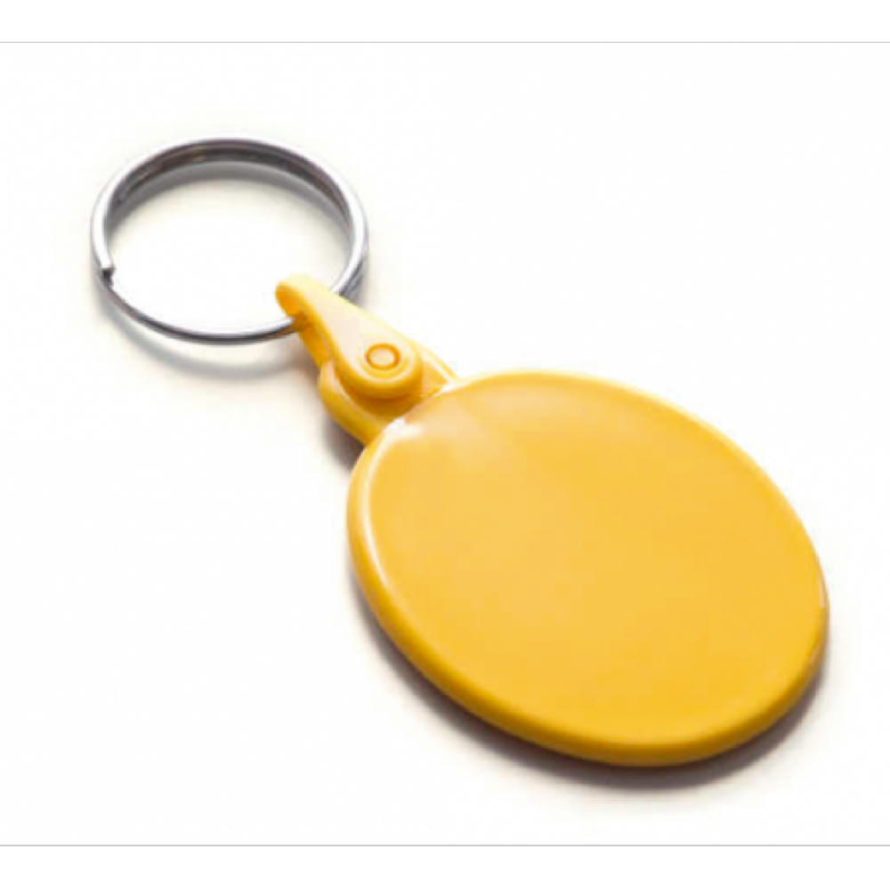 Product image Kunststoff Schlüsselanhänger Oval SALE Werbeartikel