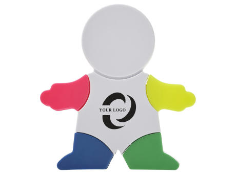 Textmarkerin Figur-Form aus Kunststoff Ella Werbeartikel