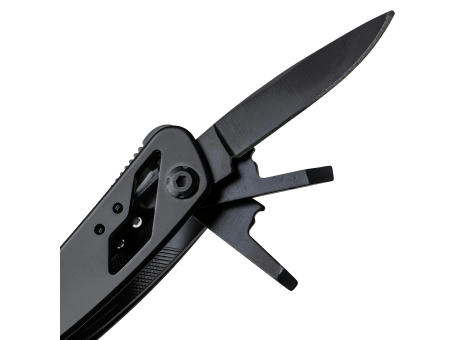 Schwarzes Aluminium-Multitool Ariane Werbeartikel