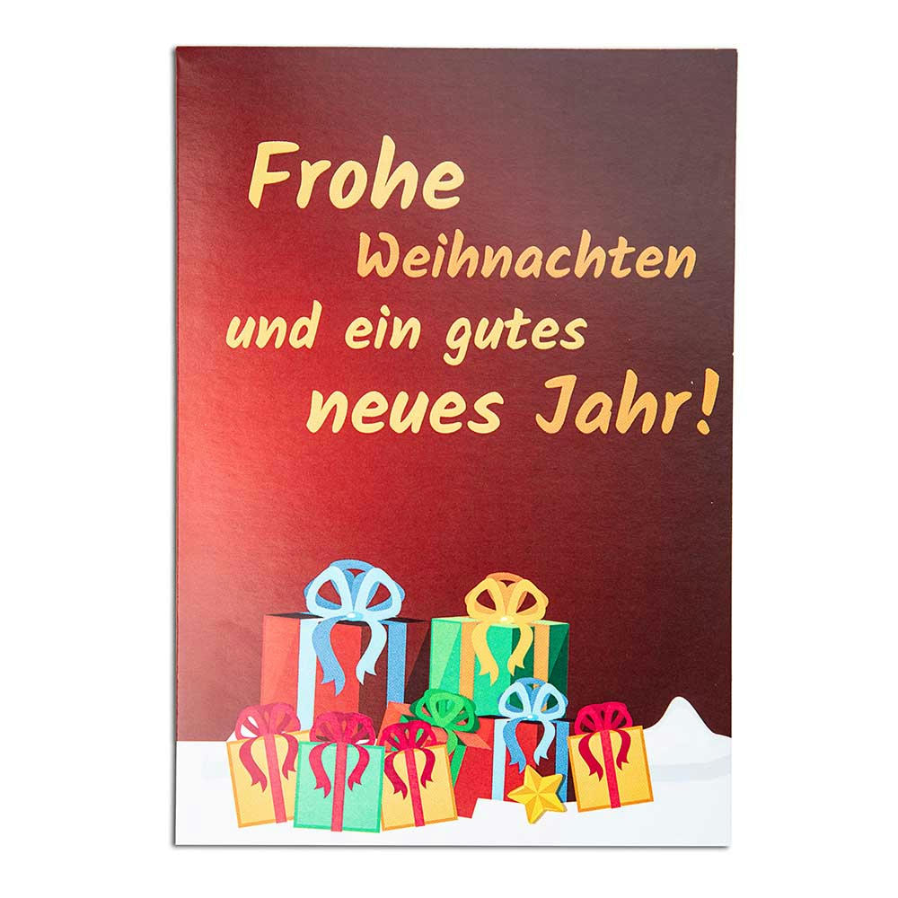 Weihnachtsbaum-Karte - mit Digitaldruck Werbeartikel