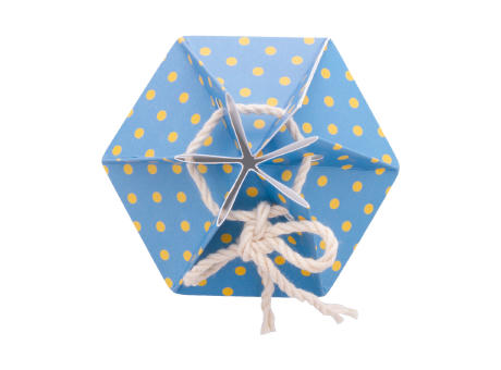 Sechseckige Geschenkbox CreaBox HexaCord S bedrucken