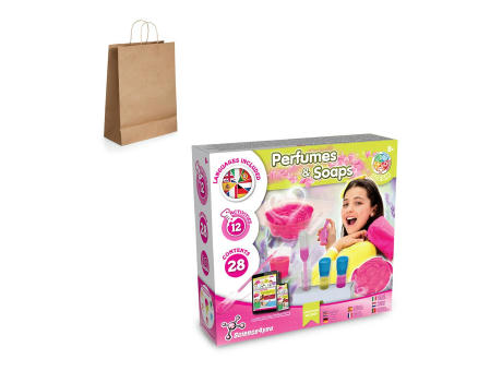 Perfume & Soap Factory Kit III. Lernspiel lieferung inklusive einer kraftpapiertasche (115 g/m²) Werbeartikel