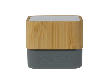 Speaker bamboo square 3W Werbeartikel