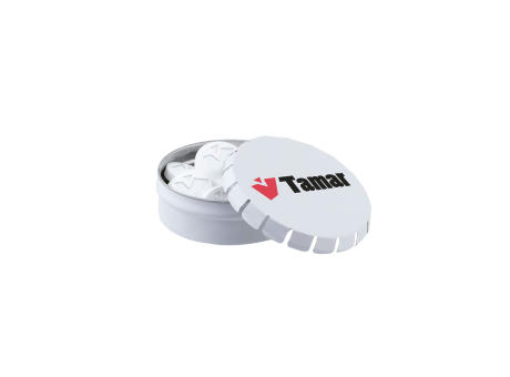 Product image Mini Klick-Klack Dose mit Logo Pfefferminz Werbeartikel