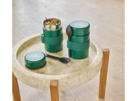 Doppelwandige Lunchbox Niko aus Edelstahl Werbeartikel