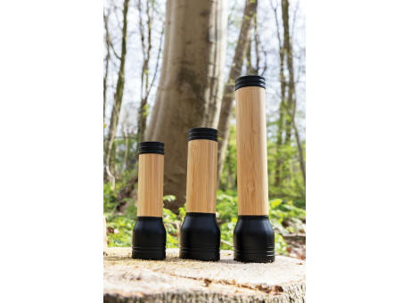 Lucid 5W Taschenlampe aus RCS recyceltem Kunststoff & Bambus Werbeartikel