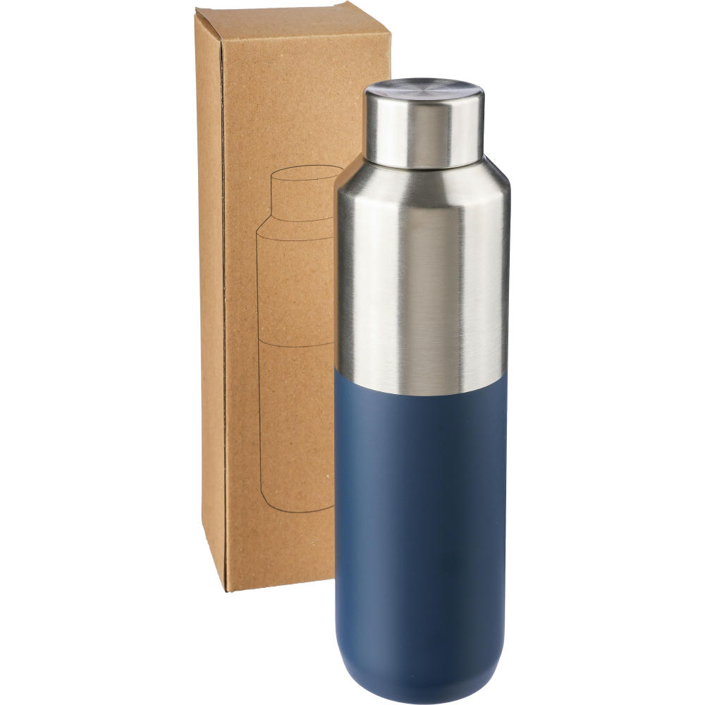 Recycelte doppelwandige Trinkflasche aus Edelstahl (600 ml) Esen Werbeartikel