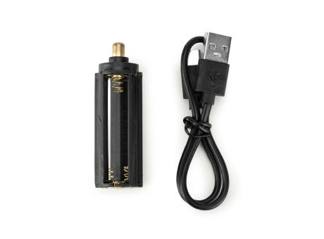 YVIAN. Recycled aluminium rechargeable torch (100% rAL) 10 W Werbeartikel