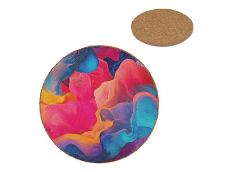Runder Kork-Untersetzer Werbeartikel