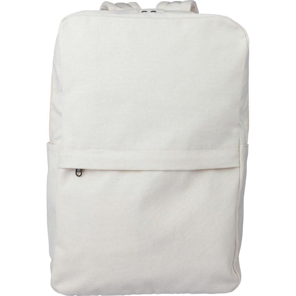 Rucksack Seraphina aus recyceltem Poly-Baumwollgewebe (330 g/m2) Werbeartikel