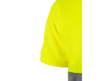 VL CUPID LARGE. Zweifarbiges Poloshirt im Bird-Eye-Design (160g/m²) mit kurzen Ärmeln, aus Polyester (100%) bedrucken