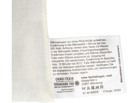 OEKO-TEX® Rapssamenkissen Werbeartikel
