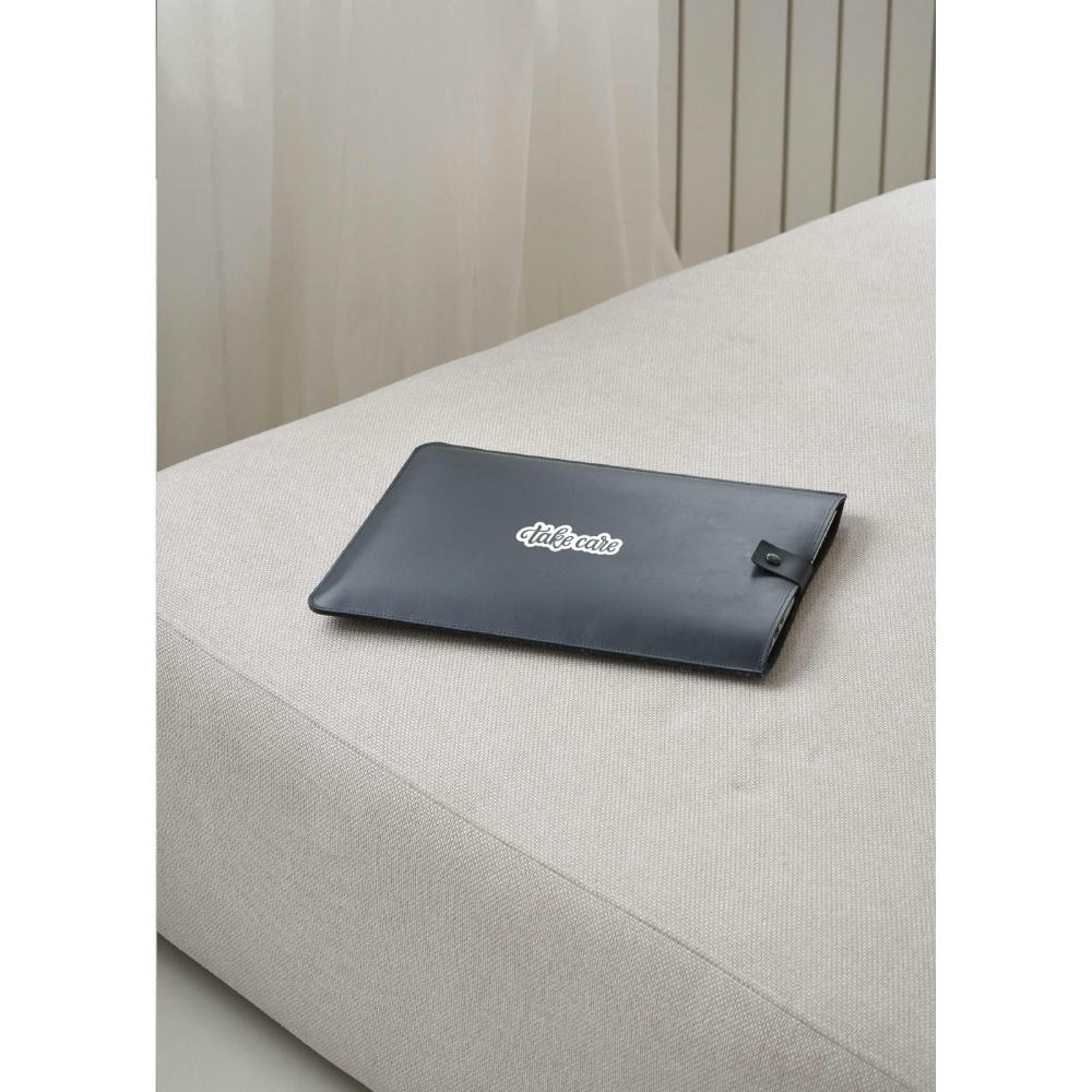 Recycled Leather Laptop Sleeve 16" Werbeartikel