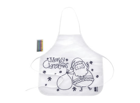 Weihnachtsschürze zum Ausmalen für Kinder Julfar Cook Werbeartikel