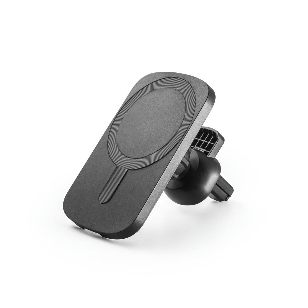 Product image KOCH. Smartphone Halterung für das Auto mit drahtlosem magnetischem Ladegerät 15W in Recyceltes ABS (100% rABS) Werbeartikel