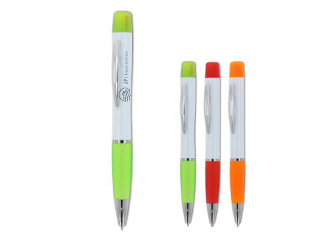 Kugelschreiber Hawaii mit dreifarbigem Textmarker bedrucken