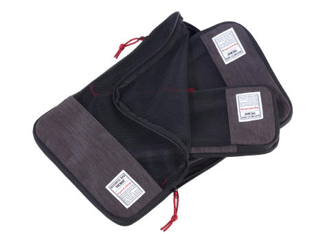 TROIKA Reise-Kompressionstaschen Set BUSINESS PACKING CUBES bedrucken