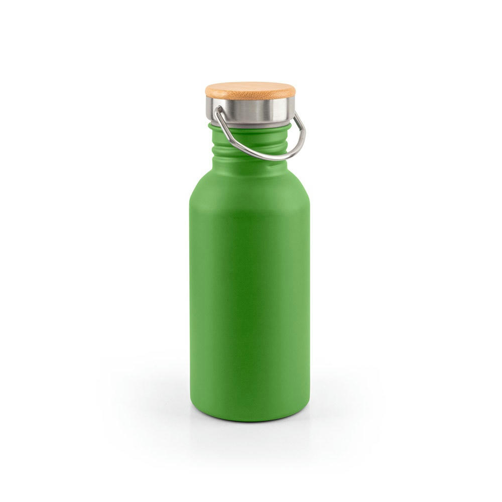 EWING. Edelstahlflasche (90 % recycelt) mit einwandiger Ausführung Werbeartikel