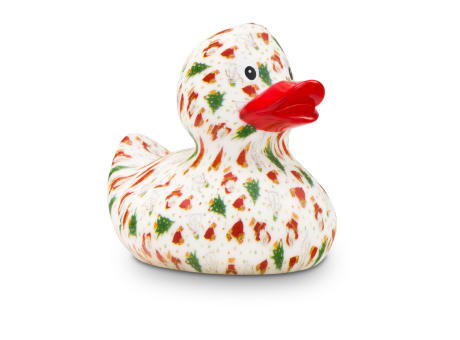 Werbeente Tanja Tannenbaum mit rotem Schnabel, ca. 8 cm Werbeartikel