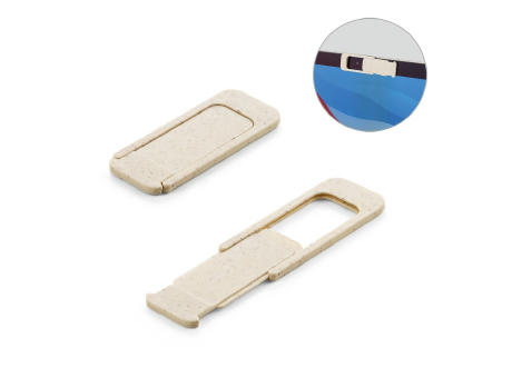 TOWNES. Webcam-Schutz aus Weizenstrohfaser und PP Werbeartikel