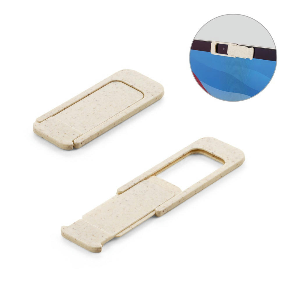 Product image TOWNES. Webcam-Schutz aus Weizenstrohfaser und PP Werbeartikel