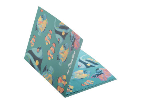 Postkarte mit Brillenreinigungstuch Dioptry Mail bedrucken