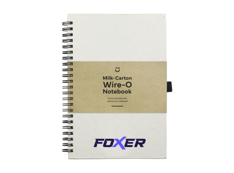 Milk-Carton Wire-O Notebook A5 Notizbuch Werbeartikel