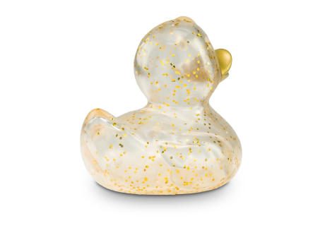 Werbeente Gloria Goldglitzer, ca. 8 cm Werbeartikel