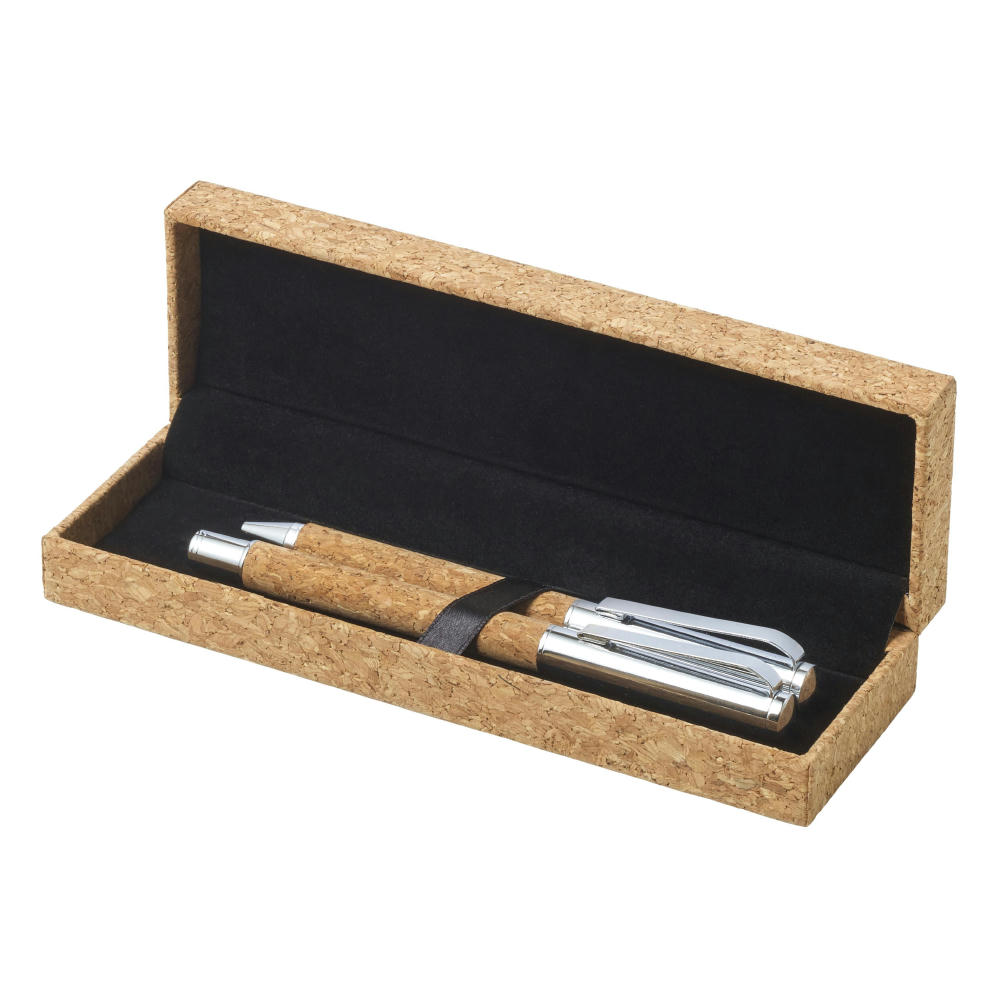 Product image Schreibset aus Kork/Metall Elmer Werbeartikel