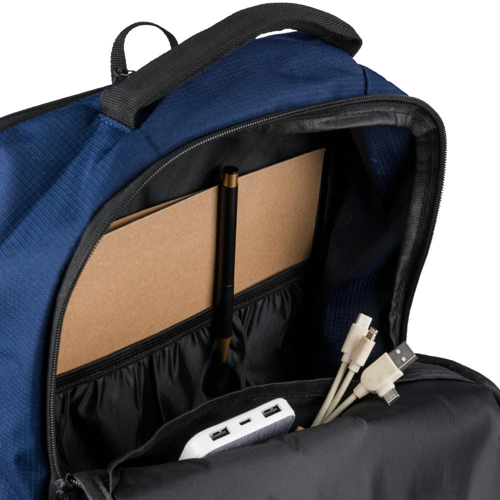 rPET (300D) Polyester Ocean Bound Rucksack Tova Werbeartikel