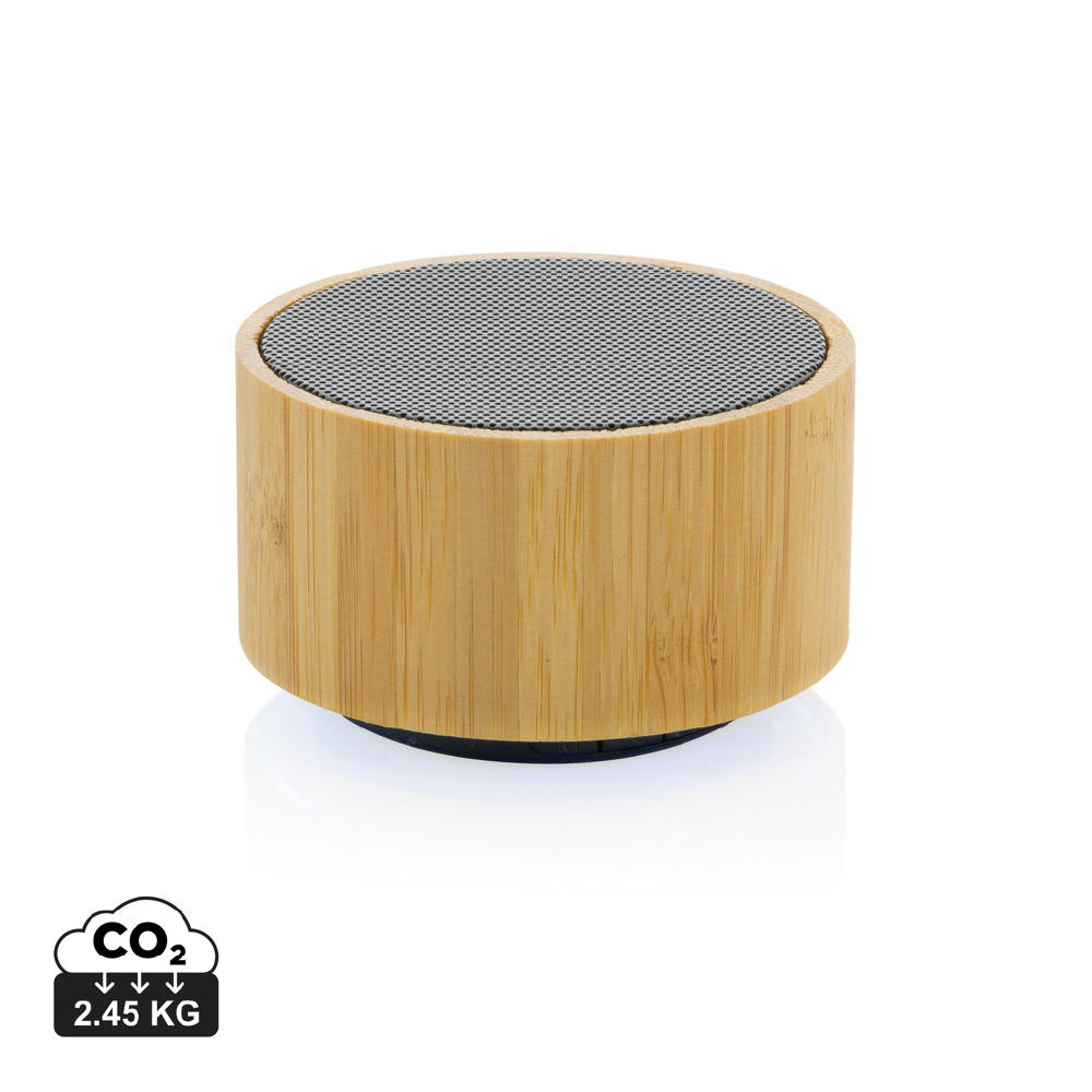 Product image Kabelloser 3W-Lautsprecher aus RCS rKunststoff & Bambus Werbeartikel