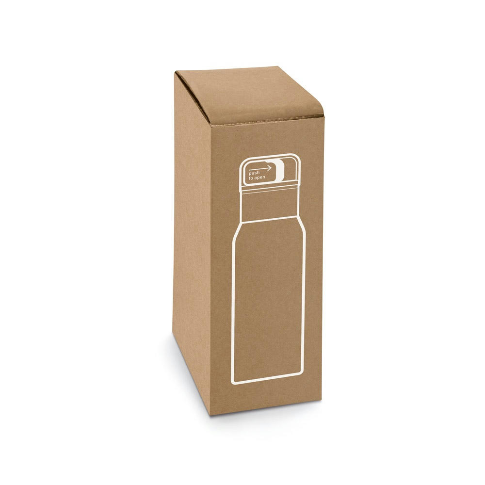 NICKLAUS. Edelstahlflasche (91% recycelt) mit vakuumisolierter Doppelwand 590 mL Werbeartikel
