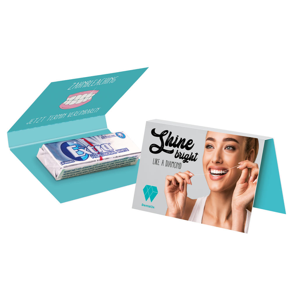 Werbekarte Visitenkartenformat Wrigley's EXTRA® Werbeartikel