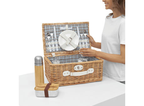 KINGS PARK - Weiden-Picknickkorb Werbeartikel