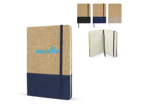 Notizbuch Jute R-PET Werbeartikel